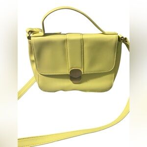 Time and Tru Yellow Satchel Bag